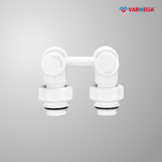 Узел нижнего подключения, 1/2"х3/4"EK НР, угловой, белый, черный, серый, хром                                                                