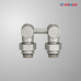 Узел нижнего подключения, 1/2"х3/4"EK НР, угловой, белый, черный, серый, хром                                                                
