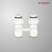 Узел нижнего подключения, 1/2"х3/4"EK НР, прямой, белый, черный, серый, хром, матовый никель                                                           