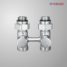 Узел нижнего подключения, 1/2"х3/4"EK НР, прямой, белый, черный, серый, хром, матовый никель                                                           
