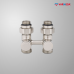 Узел нижнего подключения, 1/2"х3/4"EK НР, прямой, белый, черный, серый, хром, матовый никель                                                           